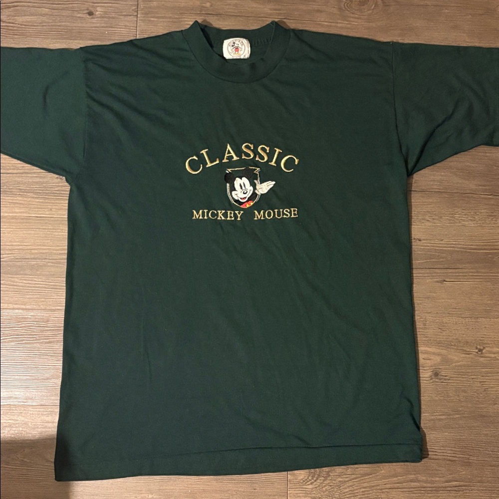 Classic Mickey Mouse embroidered T-shirt